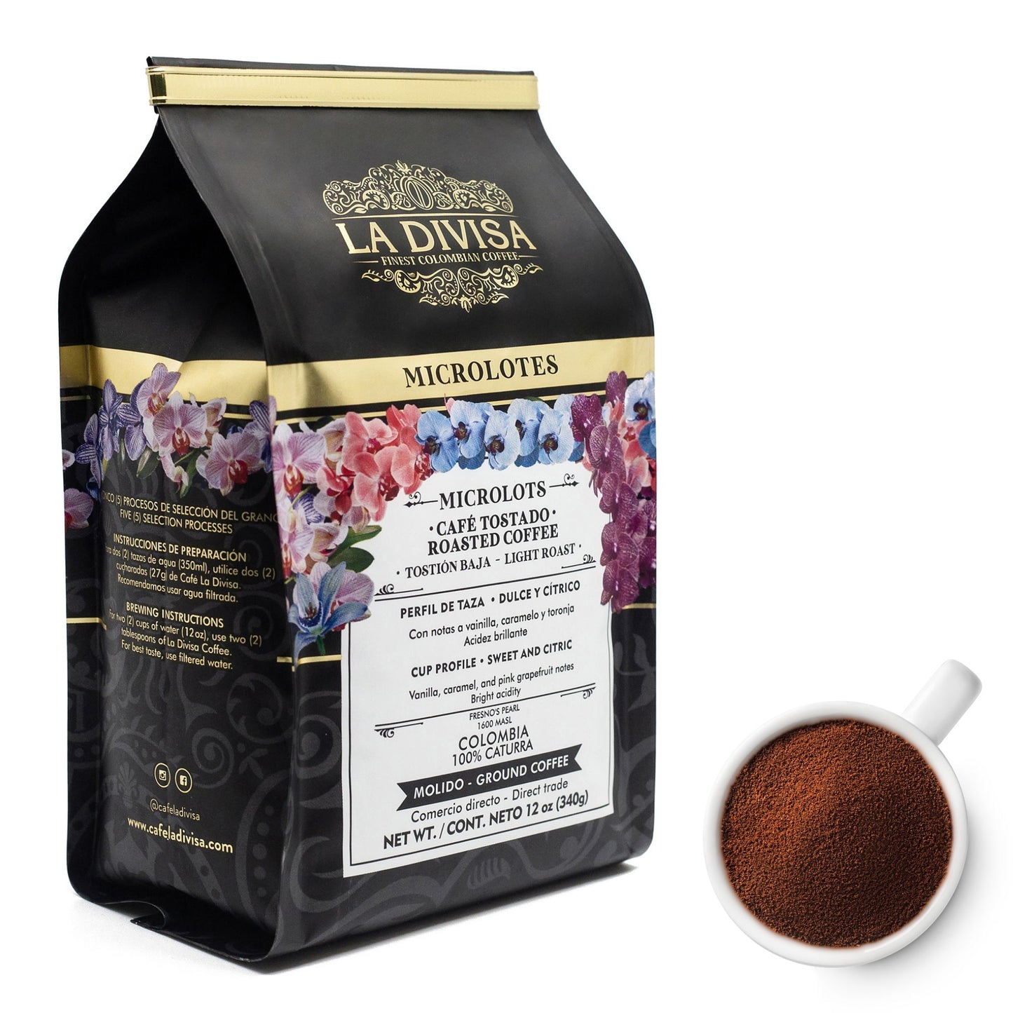 La Divisa - Whole Bean & Grounded Coffee (12 Oz Bag)